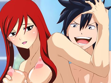 Fairy Tail Gray Sex - Erza Grey cowgirl ravage