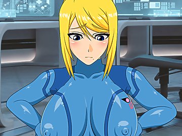 Hentai Titty Fuck Cumshot - Samus Aran Tit fucking